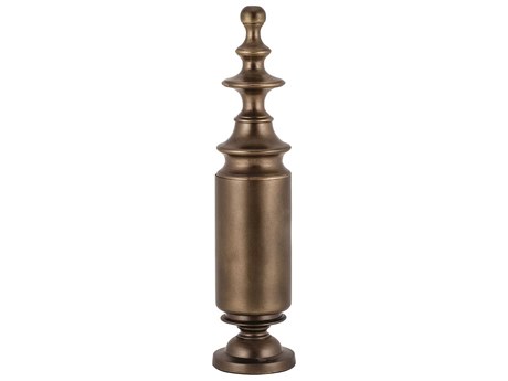 Elk Home Gold Footed Brass Finial