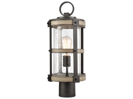 Elk Home Annenberg 1 - Light Glass Industrial Outdoor Post Light