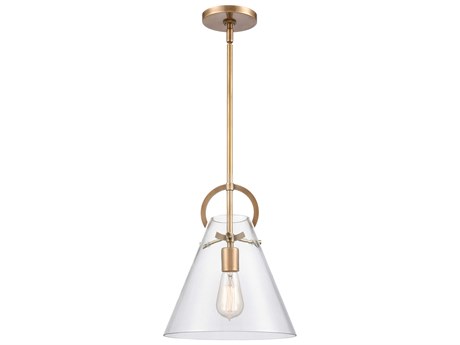 Elk Home Gabby 1-Light Brass Glass Mini Pendant