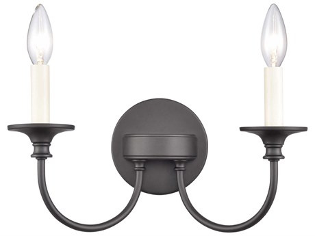 Elk Home Cecil 2-Light Matte Black Vanity Light