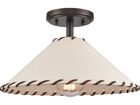 Elk Home Marion 1-Light Oil Rubbed Bronze Semi Flush Mount