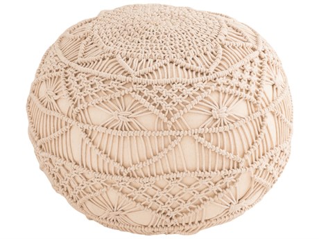 Elk Home Cream Upholstered Ottoman