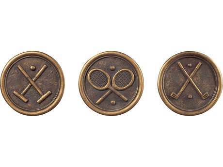 Elk Home Ball Game Wall Hangers Set of 3