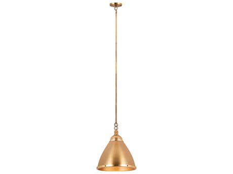 Elk Home Katelyn 1-Light Satin Brass Bell Pendant