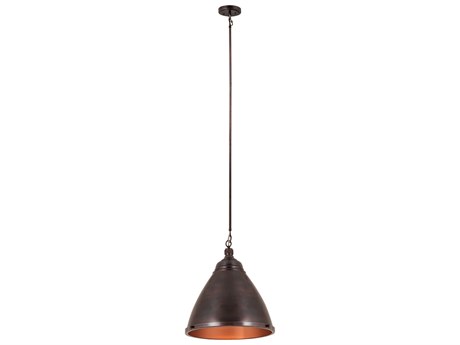 Elk Home Katelyn 1-Light Dark Bronze Bell Pendant