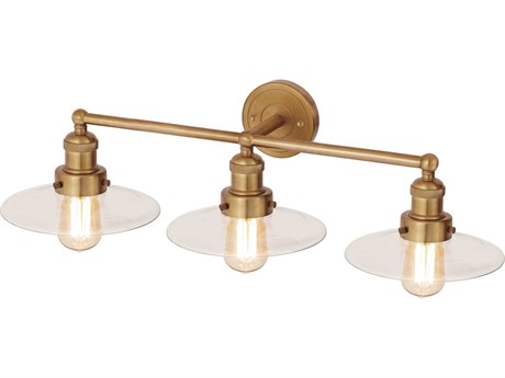 Elk Home English Pub 3-Light Satin Brass Vanity Light