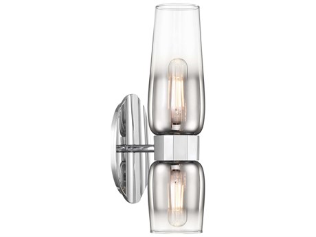 Elk Home Flame 2-Light Chrome Wall Sconce