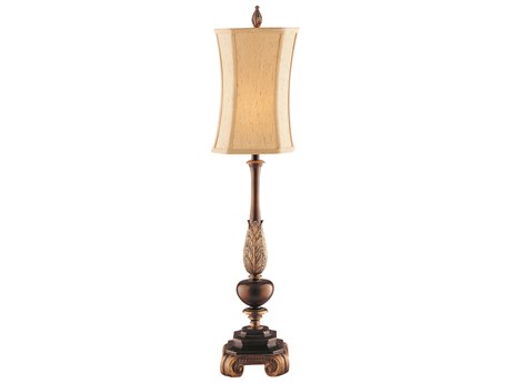 Elk Home Sweet Ginger Antique Gold Champagne Faux Silk Softback Buffet Lamp
