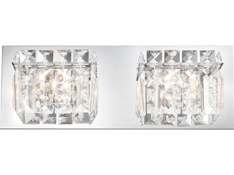 Elk Home Crown 2-Light Chrome Vanity Light