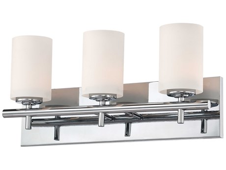 Elk Home Barro 3-Light Chrome Glass Vanity Light