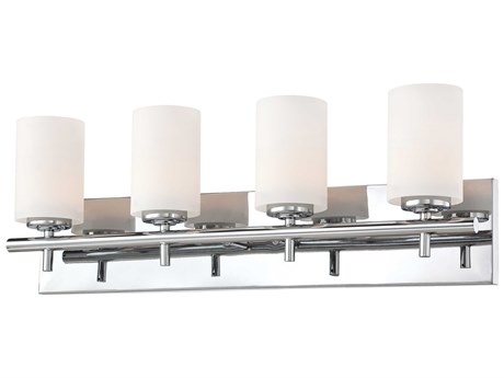Elk Home Barro 4-Light Chrome Glass Vanity Light