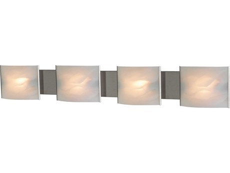 Elk Home Pannelli 4-Light Stainless Steel Glass Vanity Light