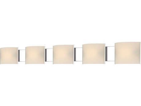 Elk Home Pannelli 5-Light Chrome Glass Vanity Light