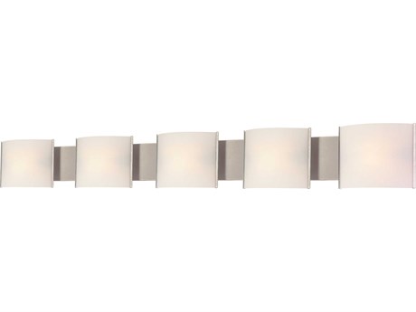 Elk Home Pannelli 5-Light Stainless Steel Glass Vanity Light