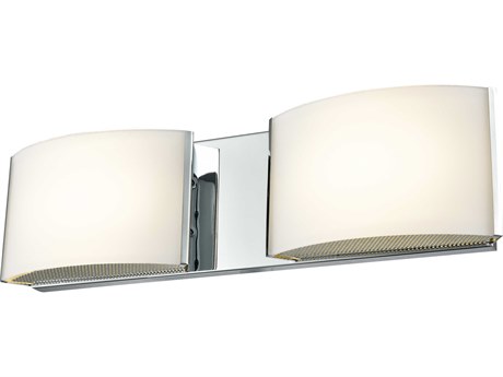 Elk Home Pandora Led 2-Light Chrome Glass LED Vanity Light