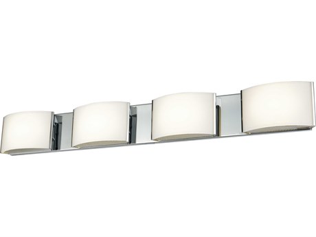 Elk Home Pandora Led 4-Light Chrome Glass LED Vanity Light