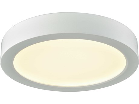 Elk Home Titan White Round Flush Mount