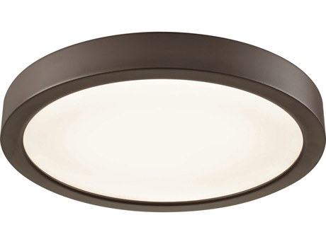 Elk Home Titan 1-Light Oil Rubbed Bronze Glass LED Round Flush Mount
