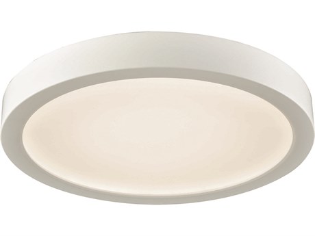 Elk Home Titan 1-Light White Glass LED Round Flush Mount
