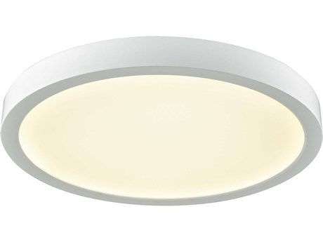 Elk Home Titan White Round Flush Mount