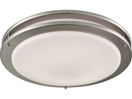 Elk Home Clarion 1-Light Brushed Nickel Flush Mount
