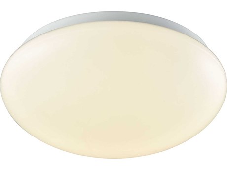 Elk Home Kalona White Round Flush Mount