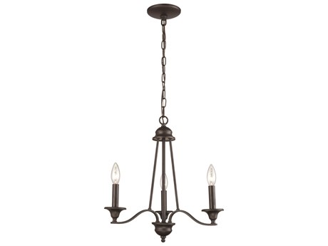 Elk Home Farmington 3-Light Oil Rubbed Bronze Candelabra Chandelier