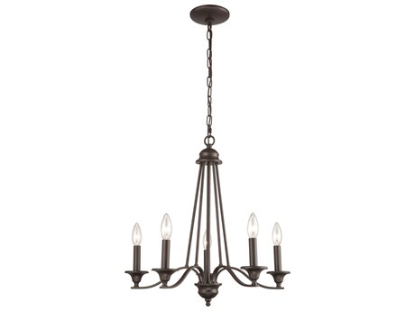 Elk Home Farmington 5-Light Oil Rubbed Bronze Candelabra Chandelier