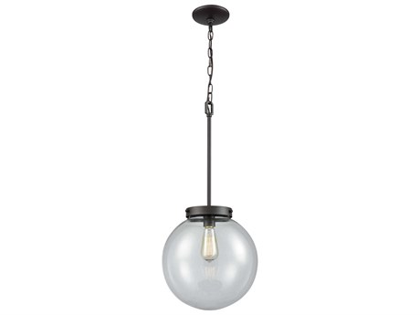 Elk Home Beckett 1-Light Oil Rubbed Bronze Globe Mini Pendant