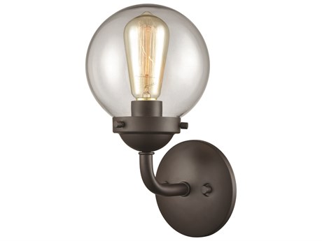 Elk Home Beckett 1-Light Oil Rubbed Bronze Glass Wall Sconce