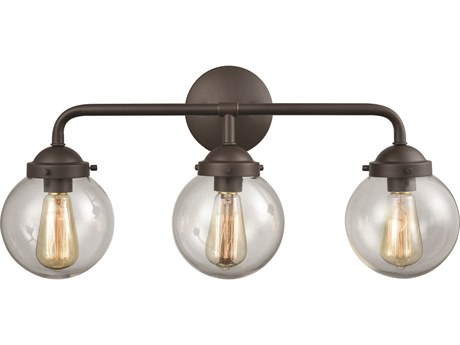 Elk Home Beckett 3-Light Oil Rubbed Bronze Glass Vanity Light