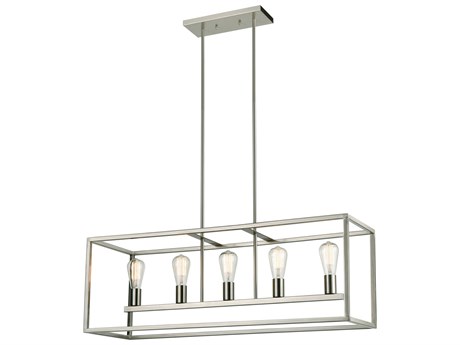 Elk Home Williamsport 5-Light Brushed Nickel Island Pendant