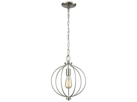 Elk Home Williamsport 1-Light Brushed Nickel Mini Pendant