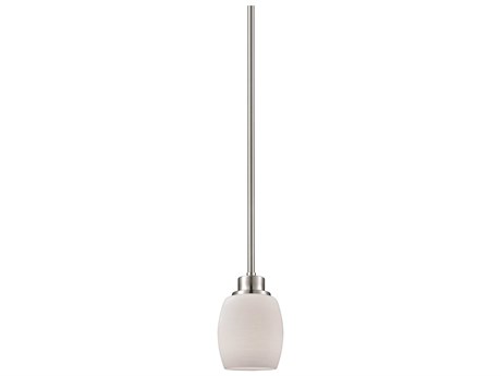 Elk Home Casual Mission 1-Light Brushed Nickel Mini Pendant