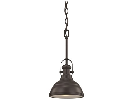 Elk Home Blakesley 1-Light Oil Rubbed Bronze Glass Bowl Mini Pendant