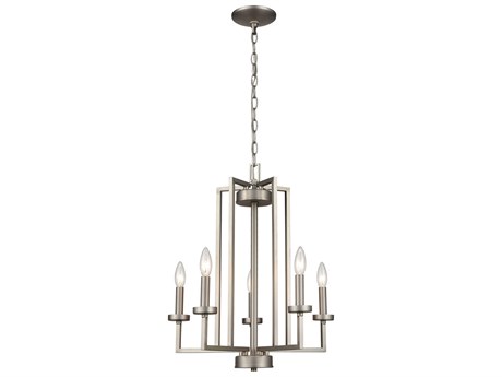 Elk Home West End Brushed Nickel Candelabra Chandelier