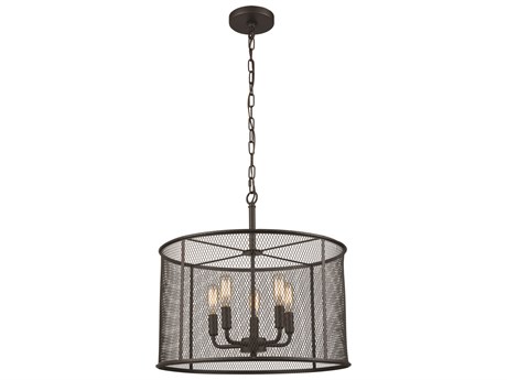Elk Home Williamsport 5-Light Oil Rubbed Bronze Drum Chandelier
