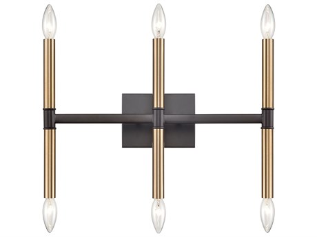 Elk Home Notre Dame 6-Light Oil Rubbed Bronze Gold Vanity Light