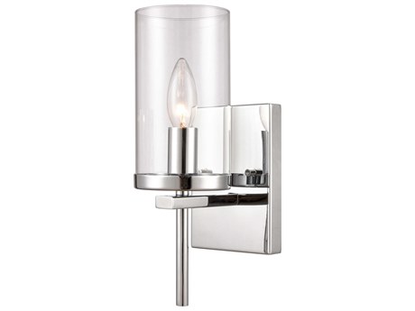 Elk Home Oakland 1-Light Chrome Glass Wall Sconce
