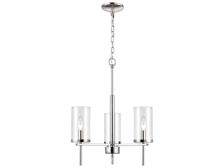 Elk Home Oakland 3-Light Chrome Cylinder Chandelier