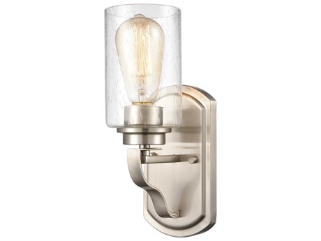 Elk Home Market Square 1-Light Brushed Nickel Wall Sconce