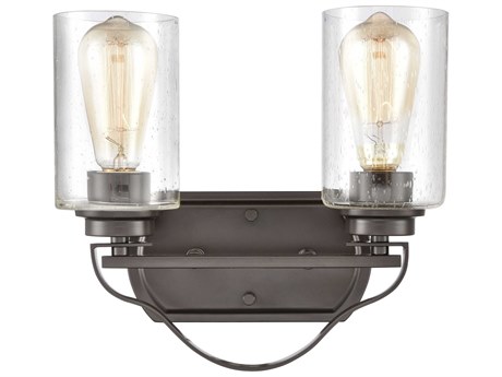 Elk Home Market Square 2-Light Oil Rubbed Bronze Vanity Light