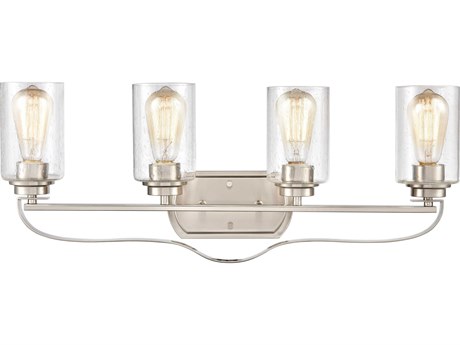 Elk Home Market Square 4-Light Brushed Nickel Vanity Light