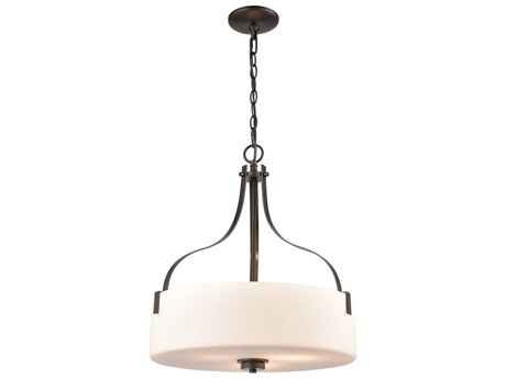 Elk Home Market Square 3-Light Oil Rubbed Bronze Pendant