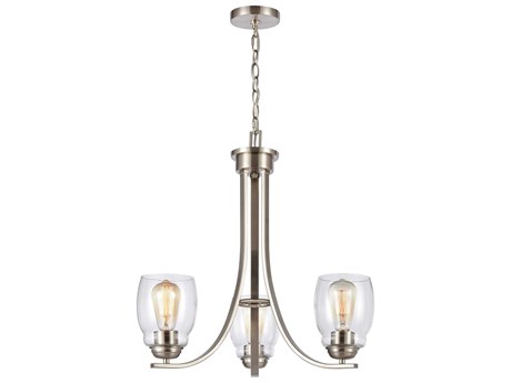Elk Home Calistoga 3-Light Brushed Nickel Chandelier