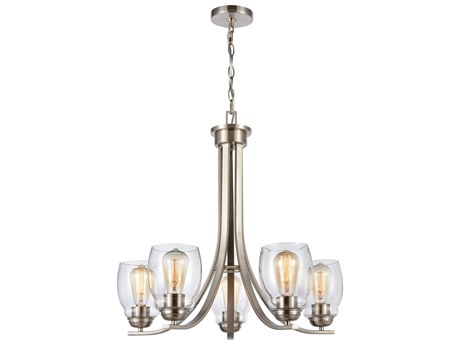 Elk Home Calistoga 5-Light Brushed Nickel Chandelier