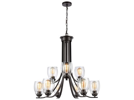 Elk Home Calistoga 9-Light Oil Rubbed Bronze Tiered Chandelier