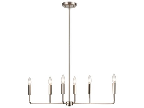 Elk Home Park Slope 6-Light Brushed Nickel Island Pendant