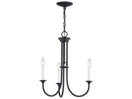 Elk Home Meadowview 3-Light Matte Black Candelabra Chandelier