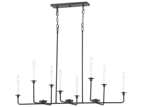 Elk Home Lexington Green 8-Light Matte Black Island Pendant